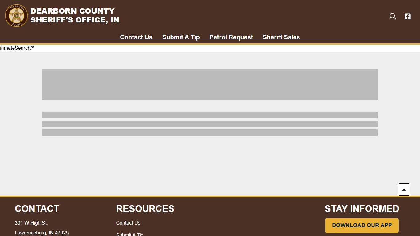 Inmate Search | Dearborn County Sheriff's Office (IN)